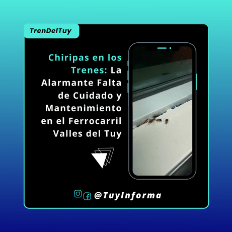 Chiripas en los Trenes: La Alarmante Falta de Cuidado y Mantenimiento en el Ferrocarril Valles del Tuy