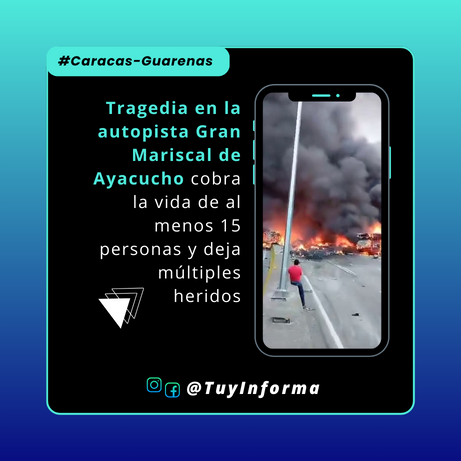 Tragedia en la autopista Gran Mariscal de Ayacucho cobra la vida de al menos 15 personas y deja múltiples heridos