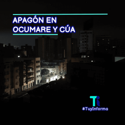 Apagón masivo afecta varios sectores de Cúa y Ocumare del Tuy